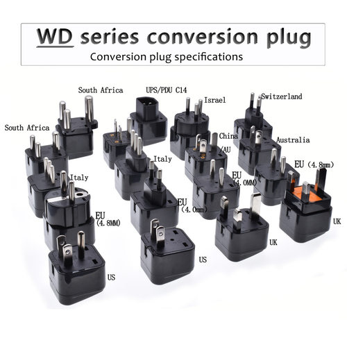 Universal CE Kr american european power plug adapter AU EU