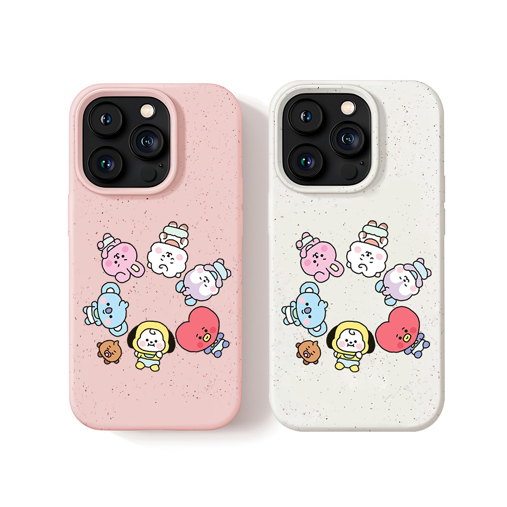 防弹少年团 BT21周边17promax苹果16pro手机壳磁吸个性小众卡通适用iphone15promax保护套卡包17可降解air