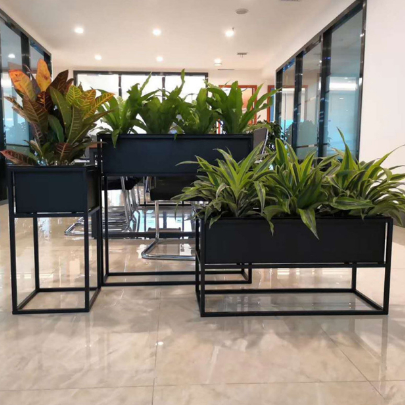 多层客厅北欧落地式阳台铁艺花架