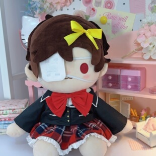 南风格子手作40cm一番赏娃衣光与夜之恋代号鸢着替红色百褶裙制服