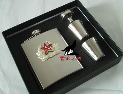 加厚盎司出口男士套装随身酒壶