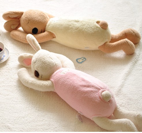 正版砂糖兔公仔安睡兔宝宝安抚公仔睡觉抱枕毛绒玩具陪睡玩偶公仔-封面