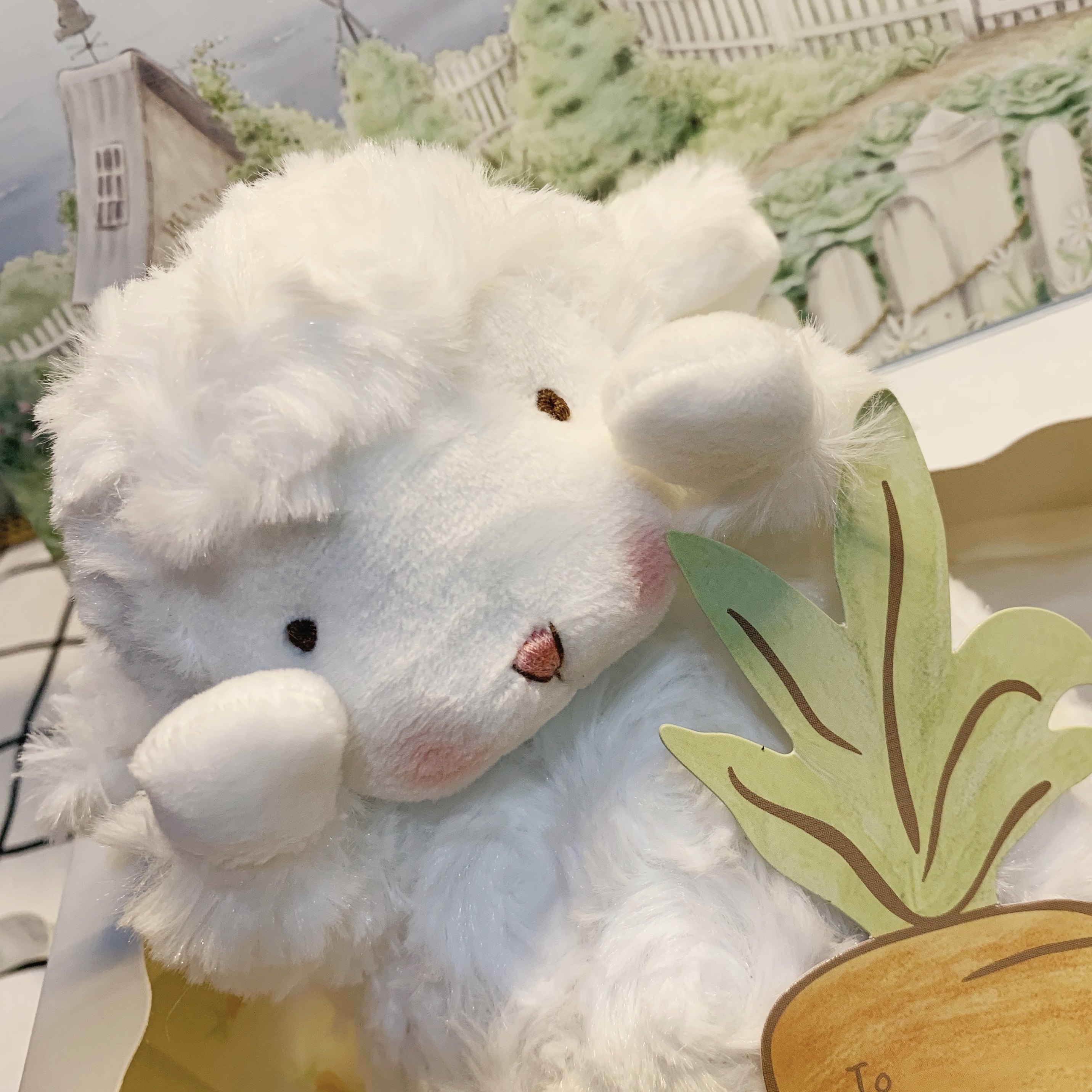 美国bunnies抖音小羊公仔毛绒玩具玩偶治愈系绵羊生日礼物女友