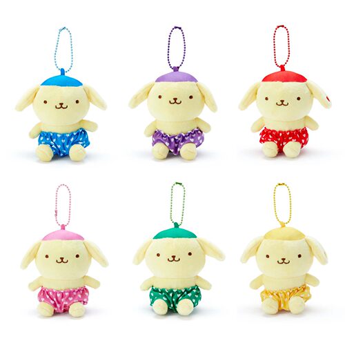 日本Sanrio正品Pompompurin布甸狗 毛絨公仔包包掛件禮物(異色)