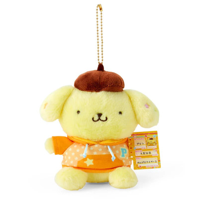 日本Sanrio正品Pompompurin布甸狗 毛絨公仔匙扣包掛件(Profile)