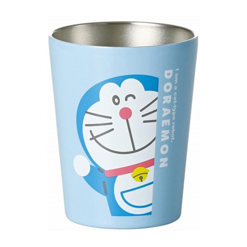 日本正品Doraemon叮噹多啦A夢不鏽鋼咖啡杯水杯400ml