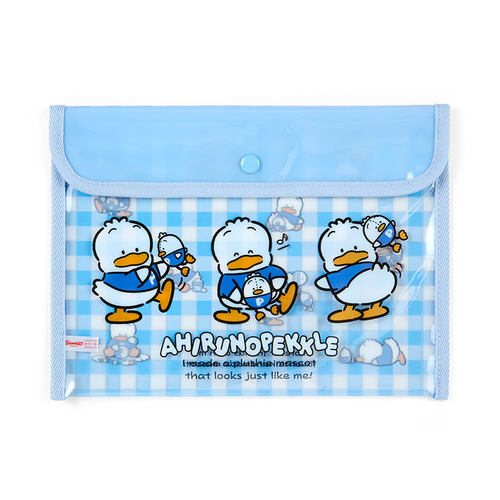 日本Sanrio正品AP鴨Pekkle 手拿包大筆袋文具收納包(Our Goods)