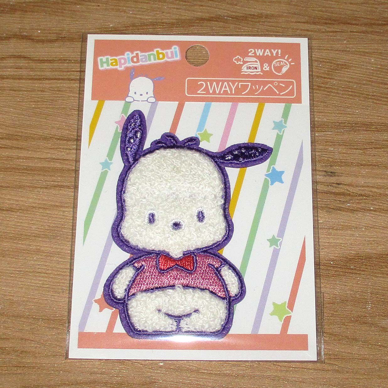 日本Sanrio正品PC狗Pochacco 刺繡大熨章布章貼