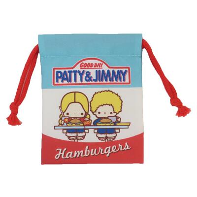 日本Sanrio正品Patty And Jimmy 小束口袋抽繩袋Vintage Retro