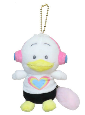 日本Sanrio正品AP鴨Ahiru no Pekkle 毛公仔匙扣包掛件(心跳回憶)