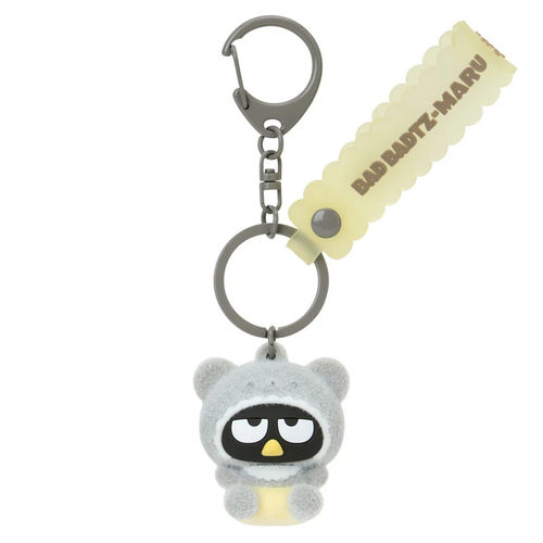 日本Sanrio正品Badtz Maru酷企鵝XO 植絨公仔匙扣包掛件(小熊)