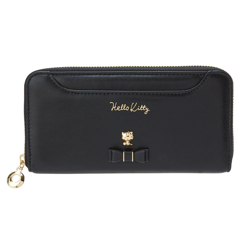 日本Sanrio正品Hello Kitty 長款銀包錢包(Black)