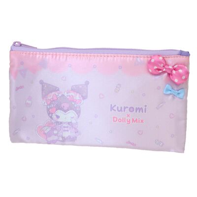 日本Sanrio正品Kuromi可羅米 筆袋文具收納包(DollyMix)