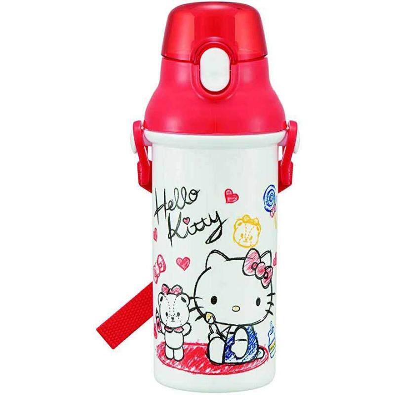 日本Sanrio正品Hello Kitty 兒童運動水壺旅行水樽480ml(心)