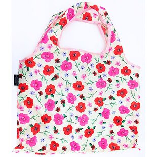 日本正版Snoopy史努比 折疊環保袋購物袋手挽袋(花)