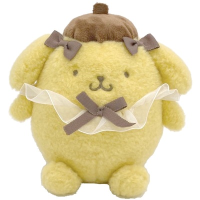 日本Sanrio正品Pompompurin布甸狗 毛絨公仔擺設禮物(Ribbon)