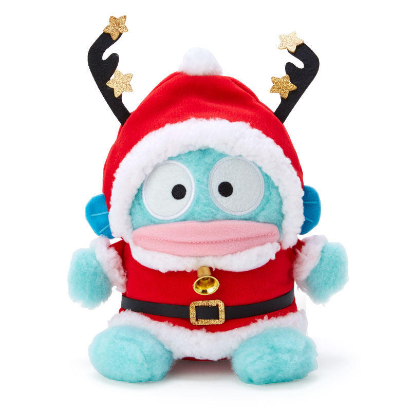 日本Sanrio正品Hangyodon海怪 毛絨公仔擺設禮物(Xmas)