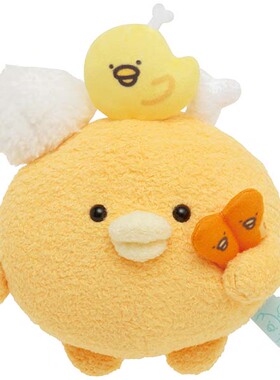 日本SanX正品Chickip Dancers跳跳小雞 毛絨公仔