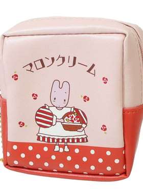 日本Sanrio正品Marron Cream兔媽媽 方形零錢包硬幣包Fancy Retro