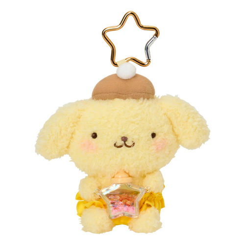 日本Sanrio正品Pompompurin布甸狗 毛絨公仔匙扣包掛件(星屑)