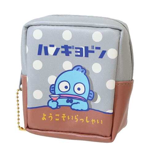 日本Sanrio正品Hangyodon海怪 方形零錢包硬幣包(Fancy Retro)