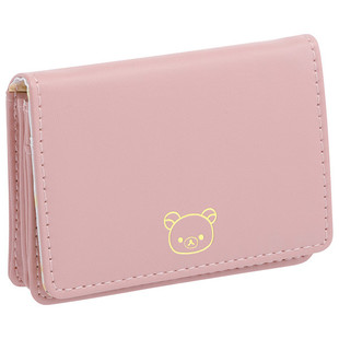 日本SanX正品Rilakkuma鬆弛熊 卡包零錢包硬幣包(粉紅)