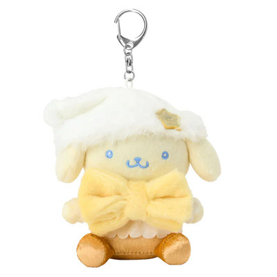 香港Sanrio正品Pompompurin布甸狗 毛絨公仔匙扣包掛件(冬)