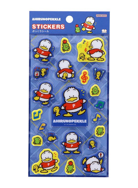 日本Sanrio正品AP鴨Ahiru no Pekkle 貼紙(Retro)
