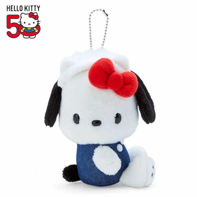 日本Sanrio正品PC狗Pochacco 毛絨公仔匙扣包掛件Hello Everyone