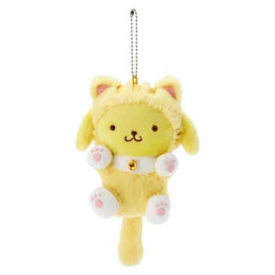 日本Sanrio正品Pompompurin布甸狗 毛絨公仔包掛件匙扣(貓)