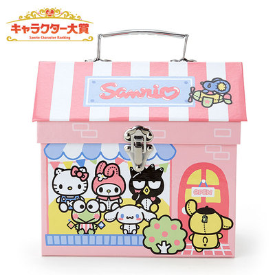 日本Sanrio正品Kitty布甸狗Melody玉桂狗屋型桌面收納盒(Ranking)