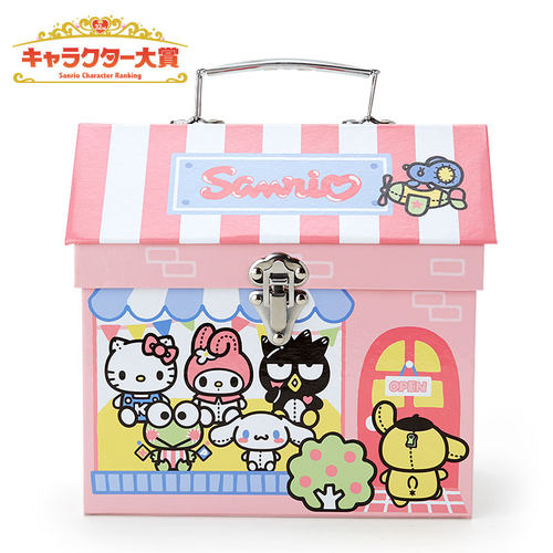 日本Sanrio正品Kitty布甸狗Melody玉桂狗屋型桌面收納盒(Ranking)