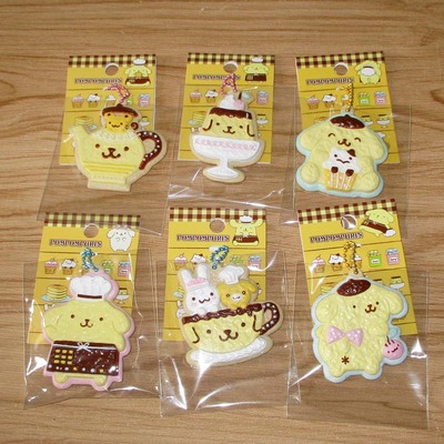 日本Sanrio正品Pompompurin布甸狗 鑰匙扣包包掛件(廚師)