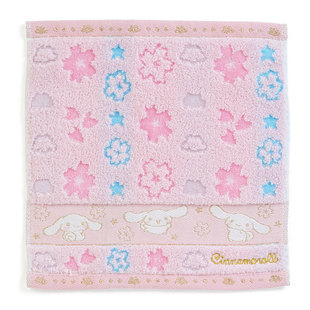 日本Sanrio正品Cinnamoroll玉桂狗 毛巾小手帕手巾(賞花)