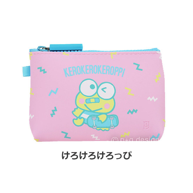 日本Sanrio正品Keroppi大眼蛙 硅膠零錢包硬幣包收納包