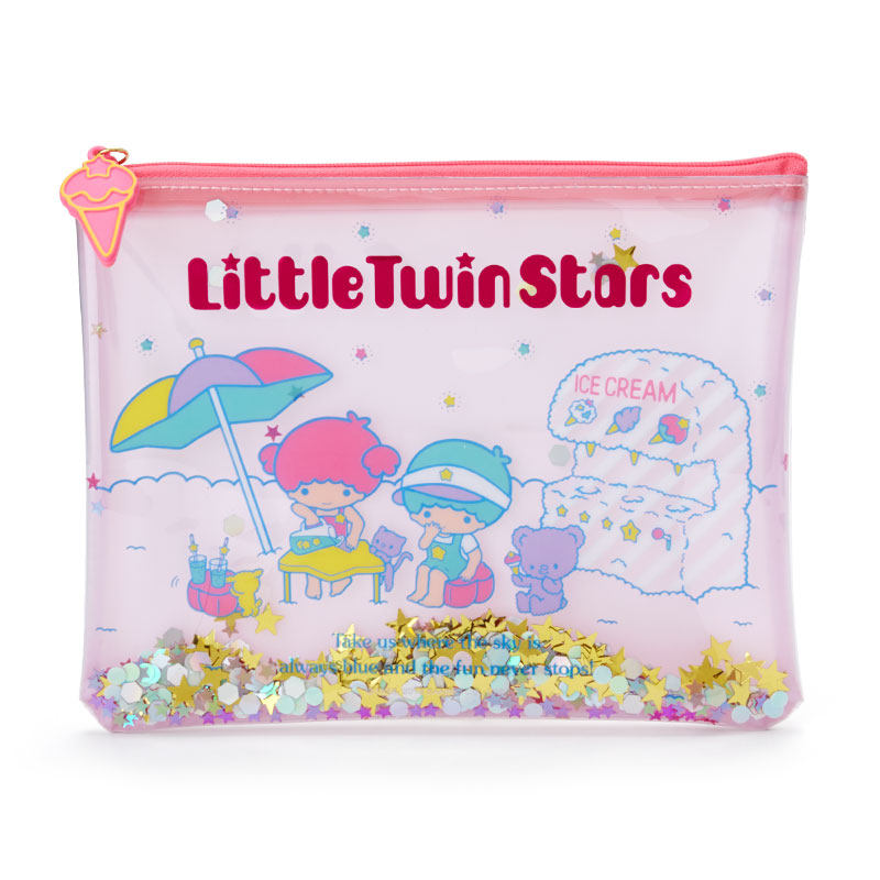 日本Sanrio正品LittleTwinStars小雙星 筆袋化妝包手拿包(暑假)
