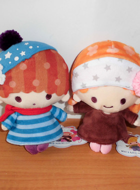 日本Sanrio正品LittleTwinStars小雙星 毛絨公仔(冬日)