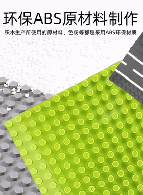 两用大颗粒积木底板通用拼装拼插构建地板儿童玩具积木墙兼容le高