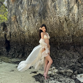 性感比基尼度假超飒外套沙滩海边度假泳装 omom2026春夏新款 时尚