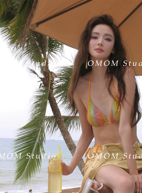 【彩虹汽水】新款辣妹BIKINI游泳衣性感比基尼两件套度假泳衣3501