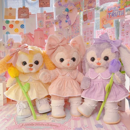 南风格子手作衣服玲娜贝儿着替