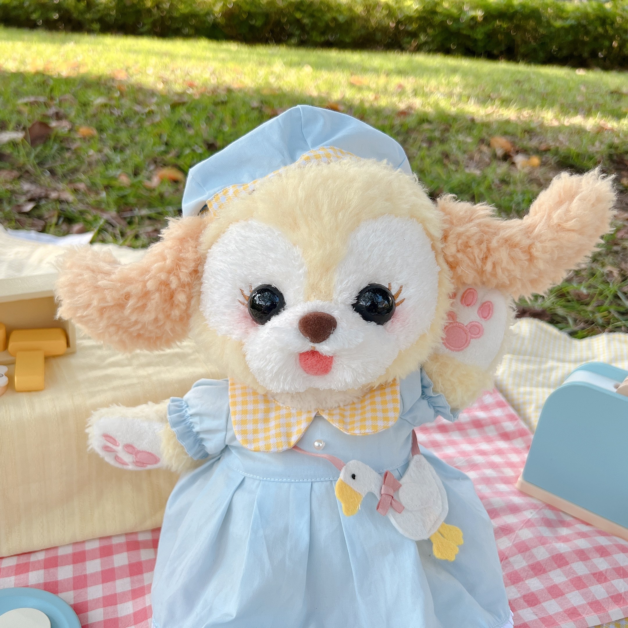 啵啵鸭可琦安衣服13英寸星黛露好朋友毛绒玩具着替甜美田园公主裙