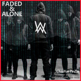 电音alone帽衫 衣服Faded艾伦沃克外套dj套头卫衣 Walker同款 Alan