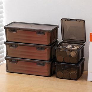 百元现金收纳盒零钱盒硬币盒纸币钱币人民币钞票票据放钱收钱盒子