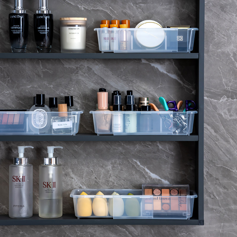 镜柜收纳盒化妆品口红置物架护肤品卫生间洗漱台桌面整理储物盒子,收纳整理,桌面收纳盒,淘宝优惠券,粉丝福利购,淘宝优惠卷