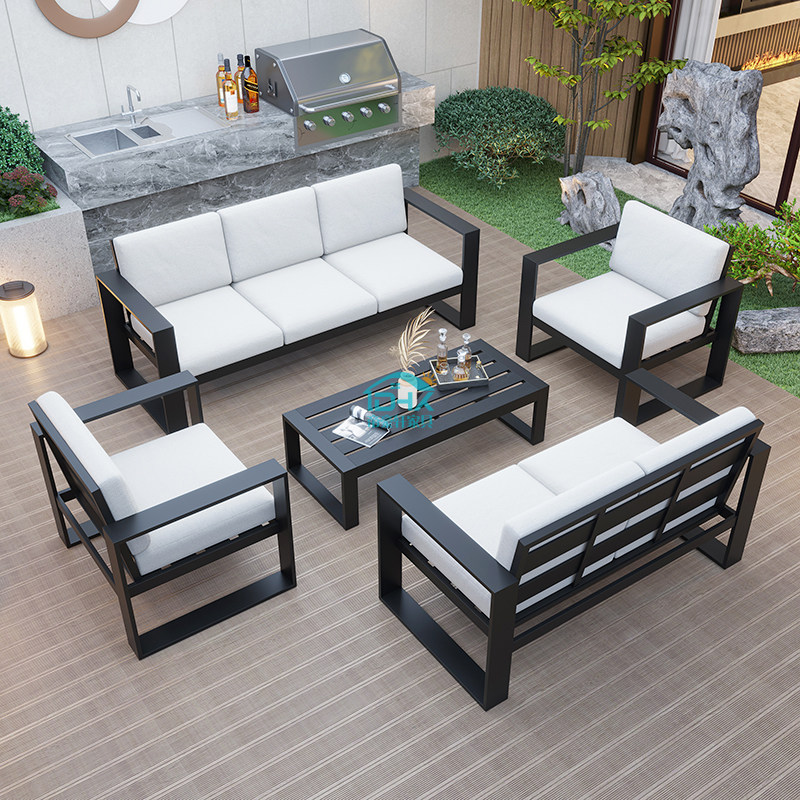 户外沙发铝合金阳台庭院阳光房别墅花园防水防晒样板工程阳台室外,住宅家具,户外沙发,淘宝优惠券,粉丝福利购,淘宝优惠卷