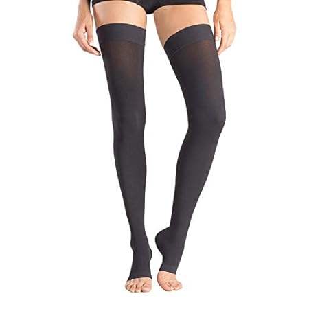 +MD Thigh High Graduated Compression Stockings Open-Toe 2