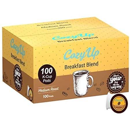 CozyUp Breakfast Blend， Single-Serve Coffee Pods Compatib