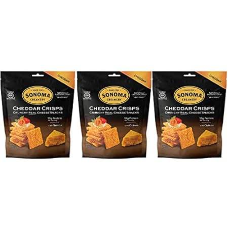 Sonoma Creamery- Cheese Crisps， Cheddar， 10 Oz(3 Count)