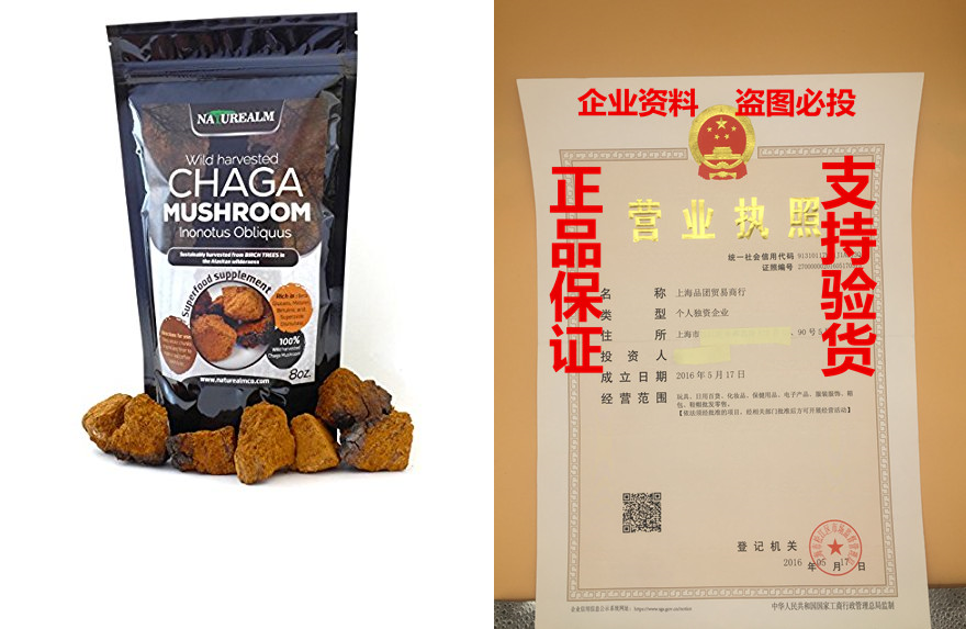 Organic Chaga Mushroom Tea Chunks, Wild Harvested in Alaska-封面